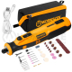 WORKSITE 8V Cordless Rotary Tool Mini Grinder Cutter Diamond Jewelry Wood Variable Speed Rotary Cutting Polishing Tools